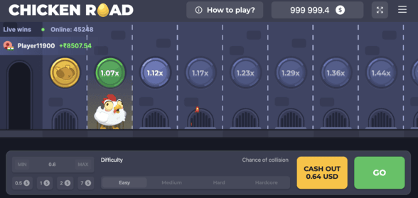 Chicken Road - Betting Screen